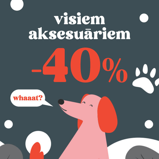 Tikai šodien! -40% atlaide visiem aksesuāriem ar kodu: TGBDAY26